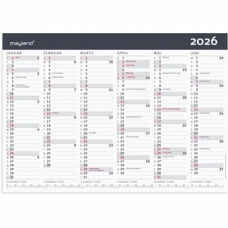 Kontorkalender Moderne A3 2026