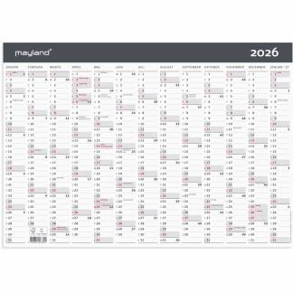 Kontorkalender Moderne A3 1x13 mdr. 2026