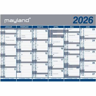 K&aelig;mpekalender 2x6 mdr. papir 2026 (I plastpose)