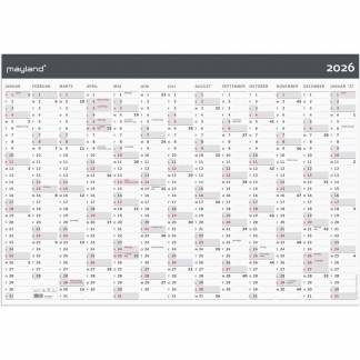 K&aelig;mpekalender Moderne 1x13 mdr. 2026 papir r&oslash;r