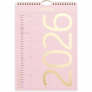 Familiekalender Color lille 2026