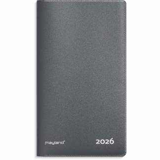 Index Planner m&aring;nedskalender m&oslash;rkegr&aring; PP-plast 2026