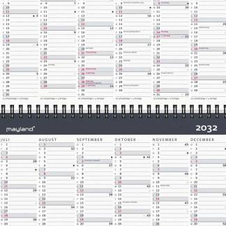 10-&aring;rskalender A5 m/illu. 2026