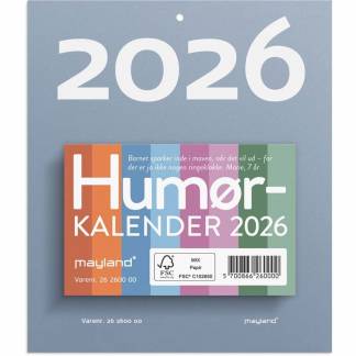 Afrivningskalender Hum&oslash;r 2026