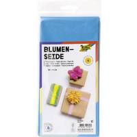 Slikespapir 50x70cm 5 Ark Lyseblå Folia silkepapir 50x70 cm, 20 g/m². Foldet til 125x250 mm. indeholder: 5 ark.