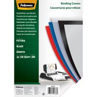 Fellowes Bindningsomslag Framark PP 280my A4 100st Svart Ge dina dokument ett professionellt utseende med Fellowes polypropen bindningsskydd i svart färg.