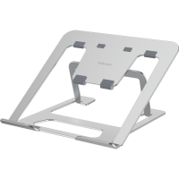 Fellowes Alumia Portabelt Laptopstativ Sølv Alumia™ Portabelt&nbsp;Laptopstativ Sølv hæver din bærbare computer til en behagelig betragtningshøjde, hvilket reducerer belastningen af dine øjne, nakke og skuldre.