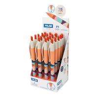 MILAN The Fun Kuglepen Blåt blæk Display 20 stk Lang brugstid med omtrentlig skrivelængde på 1200 meter.