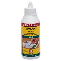 Dana Limlak 319 250ml Limlak 319 er en vandbaseret allround lim og lak. Anvendes til limning af papir, pap, stof, træ m.m.