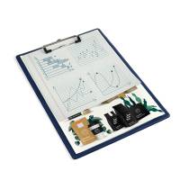 Clipboard A4 Uden Forside Blå Enkel Clipboard A4 med clips, blå.