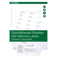 Kopi & Laseretiket 70x16,9mm 100 Pakk Hvide selvklæbende etiketter til brug indendørs..Udskriftskvaliteten er i top på både sort/hvid og farveprint.