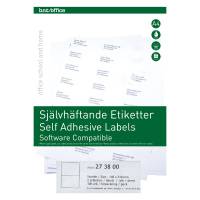 Kopi & Laseretiket 210x148mm 100 Pakk Hvide selvklæbende etiketter til brug indendørs..Udskriftskvaliteten er i top på både sort/hvid og farveprint.