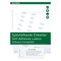 Kopi & Laseretiket CD/DVD 100 Pakke Laser- og kopietiketter CD/DVD-format / 2 etiketter pr. ark med et centerhul med en diameter på 17 mm.