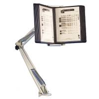 SuperioR Displaysystem Flexarm A5 till 10 Lommer Grå Displaysystem med flexarm Superior til 10 lommer i A5-format. SuperioR Flexarm har stor fleksibilitet i både læsevinkel og rækkevidde og sparer samtidig plads på skrivebordet.