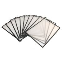 Quickload Lommer A4 5st Antracit A4 QuickLoad lommer med dobbeltsidet QuickLoad åbning, som gør det let at udskifte dokumenter..Lommen er fremstillet af 100% miljøvenligt PP plastik.