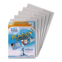 Kang Magnetisk Skiltelomme A5 5 Pack Skiltelommer med fuld magnetisk bagside og hjørneåbning. Kan indeholde op til 10 ark papir.