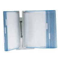 Design Line Lommer PP A4 5st Blå Med kombinationen af forstærket ståltrådsramme og et enkelt og innovativt fastgørelsessystem tilbyder disse lommer både stabilitet og fleksibilitet.