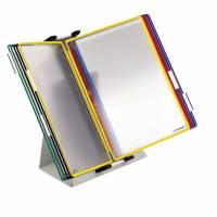 Tarifold Bord Display A4 10 Lommer Assorterede Farver Et meget robust panelsystem fra Tarifold, der fås til 10, 20 eller 30 lommer.
