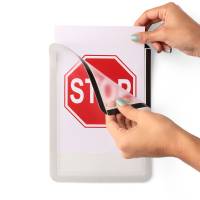 Magneto Ramme Selvklæbende Flytbar A5x2, Sølv A5 selvklæbende flytbar ramme fra Tarifold.. Enkel og synlig måde at dele information.