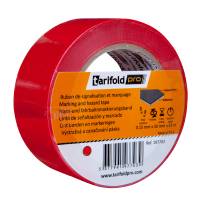 Markeringstape 33mx50mm Rød Advarselstape er en enkel og god løsning, der sikrer en tydelig, sikker og holdbar gulvmærkning indendørs. Optimal synlighed takket være farver med høj kontrast.