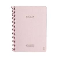 KOZO Notesbog A5 Premium Dusty Pink 100 gram cremefarvet papir80 sider med linierKraftigt betræk med linnestruktur. Stilfulde detaljer i bronze.Datolinjer på hver side.
