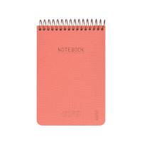 KOZO Notesbog A6 Premium Soft Coral 100 gram cremefarvet papir80 sider med linierKraftigt betræk med linnestrukturStilfulde detaljer i bronzeDatolinjer på hver side