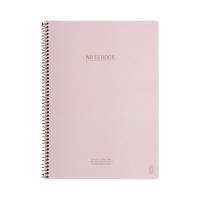 KOZO Notesbog A4 Classic Dusty Pink KOZO Classic Notesbog har et kraftigt cover med subtile detaljer i bronze og matchende spiral