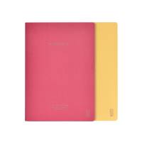 KOZO Notesbog A5 2 Pack Guava Pink / Honey KOZO bl&oslash;de notesb&oslash;ger A5 indeholder to A5-notesb&oslash;ger i trendy farver med 60 linjerede sider hver. De har syet indbinding, cremefarvet 70 g papir og plads til dato p&aring; hver side &ndash; ideelle til studier og sm&aring; noter