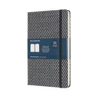 Blend Linjeret Large Sort Moleskine Blend Notebook. Notesbøger betrukket med stof - for et mere personligt look!