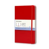 Art Skitsebog Large Rød Hårdt omslag med 104 sider165 g/m². Inderlomme til løse ark. Bogmærkebånd. Elastisk lukning, FSC-mærket papir.