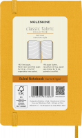 Classic Hard Linjeret Pocket Orange Gul Moleskine 'Color Collection' 2022. En serie notesbøger i glade farver med stofomslag.