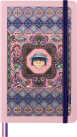 Sakura Classic Hard Linjeret Large by Momoko Sakura Moleskine Limited Edition notesbog dækket af lærred med design af legenden Momoko Sakura.