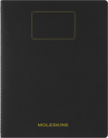 Student Cahier Linjeret XXL Sort Moleskine Student Cahier Journals er stilfulde letvægtsbøger med en indvendig lomme til løse noter.