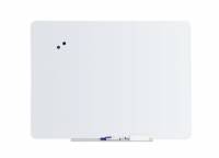 Glastavle 90x120cm Magnetisk Hvid Stilfuld glastavle lavet af hærdet glas med magnetisk overflade til sikker brug i hjemmet eller på kontoret.