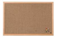 Opslagstavle Hessian Træramme 120x60cm Opslagstavle i stof med foliebeklædt træramme. Leveres med ophængsbeslag.