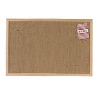 Hessian tavle Træ 40x60cm Hessian tavle 40x60cm med jutestof limet på fiberplade og kraftig træramme.
