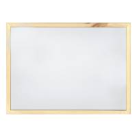 Whiteboard Træramme 30x40cm Magnetisk tavle med hvid laseret metaloverflade og stilfuld træramme. Mål 30x40 cm