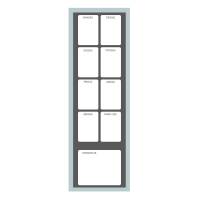 Ugeplan Whiteboard 60x20 cm Planlægningstavle med alle ugens dage og ekstra felt til kommentarer eller beskeder.Leveres med whiteboard tusch, magneter, magnetisk tavlevisker samt ophængningstilbehør.