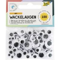 Rulle Øjne 100stk Selvklæbende rulleøjne i forskellige størrelser. Perfekt til at lave figurer eller til at dekorere og udsmykke dit håndværk.