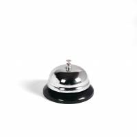 Receptionsur 8,5 x 7cm Praktisk og elegant receptionsur i metal af høj kvalitet, ideelt til hoteller, receptioner, butikker og andre steder, hvor der er behov for hurtig og nem kommunikation med personalet.