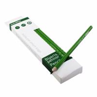 Blyant HB Gr&oslash;n 12 Pakke HB blyanter med ergonomisk greb i &aelig;ske med euroh&aring;l. Produceret af 68% genbrugsplast.