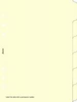 Filofax Clipbook 6 Indeksfaner A5 Creme Cremefarvede og skrivbare A5-faner, 6 stk.