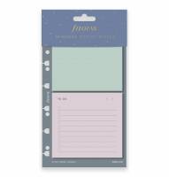Filofax Sticky Notesblok Minimal Filofax Minimal Sticky Notepads er perfekte til hurtige noter, påmindelser og ideer. Hvert sæt indeholder to blokke med 25 ark i hver.