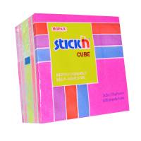 Neonkub 76x76 400 Blad Lyserød Selvklæbende Sticky Notes, der klæber overalt igen og igen uden at beskadige underlaget.