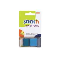 Pop Up Faner 45x25 50 Blad Blå Selvklæbende Pop Up indeksfaner, der fastgøres overalt igen og igen uden at beskadige overfladen.