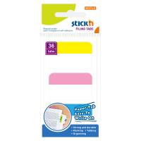 Indeksfaner 3st 28x45 12 Blad Assorterat Selvklæbende indeksfaner, der hæfter overalt igen og igen uden at beskadige underlaget.