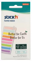 Indeksfaner FSC 9 stk. 50x12 50 ark Assorteret neon Kartonomslag Stick&rsquo;N FSC-certificerede indeksfaner i ni farver til overskuelig organisering og m&aelig;rkning. Kan flyttes og genbruges uden at efterlade m&aelig;rker.