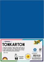 Karton 50x70 cm 220 g 10 Ark Kongeblå Folia farvet karton 220 g i kongeblå – robust, kreativt og miljømærket med Blue Angel og PEFC.