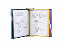 Tarifold Magnetisk Vægdisplay A4 10 Lommer Assorterede Farver Magnetisk vægenhed, nem at samle uden værktøj! Magnetisk vægenhed, monteres let på enhver metaloverflade, der kræves ingen værktøj.