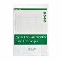 Indstik A4 Til Navneskilt 28x67mm Indstik til navneskilte.190gsm belagt pap